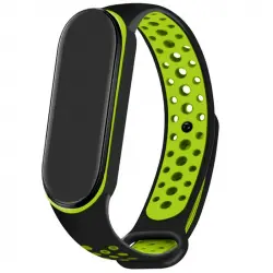 Cool Correa Sport Negra-Verde para Xiaomi Mi Band 5 / Mi Band 6 / Amazfit Band 5