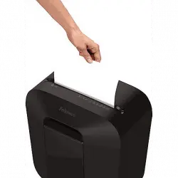 Destructora de papel - Fellowes LX25, Corte en partículas 4X37 mm, Negro