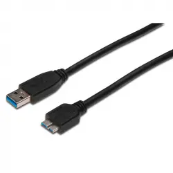 Digitus Cable USB 3.0/MicroUSB B 1.8m Negro