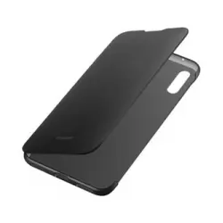 Funda Flip Cover Negra Huawei para Y7 2019