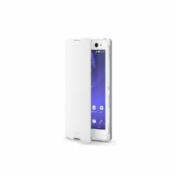 Funda Libro Original Blanca Para Sony Xperia C3