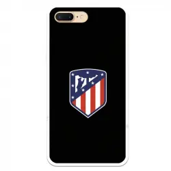 Funda Licencia Oficial Atlético de Madrid Escudo Fondo Negro para iPhone 8 Plus