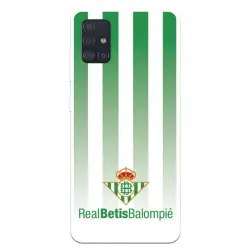 Funda Licencia Oficial Real Betis Balompié Fondo Rayas Verdiblancas para Samsung Galaxy A51