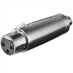 Goobay Adaptador XLR a RCA Hembra/Hembra Gris