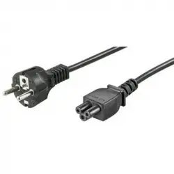 Goobay Cable de Alimentación Trébol CEE7/C5 1.8m Negro