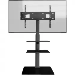 Onkron TS5550-B Soporte de Suelo para TV con 2 Estantes 32"-65" VESA 600x400 Máx. 30Kg Negro