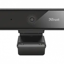 Webcam - Trust Tyro, Video Full HD, Con micrófono, USB, Negro