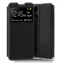 Cool Funda Flip Cover Tipo Libro Liso Negro para Huawei Honor X7B