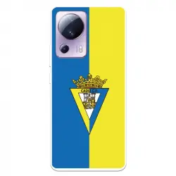 Funda Para Xiaomi Mi 13 Lite Del Cádiz Cf Escudo Fondo Bicolor - Licencia Oficial Cádiz Cf