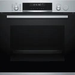 Horno - Bosch HRG5785S6, Vapor, 3600 W, 9 funciones, Acero inox