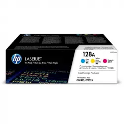 HP 128A CYM ColorSphere Tóner Color Cian/Magenta/Amarillo