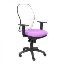 Piqueras y Crespo Jorquera Silla Malla Blanca Asiento Bali Lila