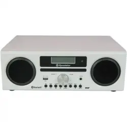 Radio Digital Dab Dab+ Fm, Reproductor Cd-mp3, Bluetooth, Usb Grabador, Mando A Distancia, Lcd Blanco Roadstar Hra9dbt-whl