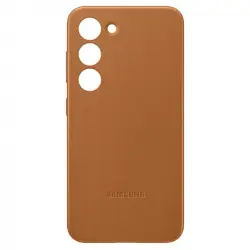 Samsung Leather Case Funda de Piel Camel para Galaxy S23