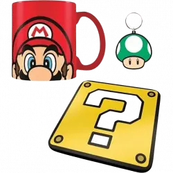 Taza - Sherwood Super Mario, 0.315 l, Cerámica, Rojo