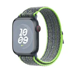 Apple - Correa Loop Nike Sport Verde Brillante/azul Para Watch De 45mm