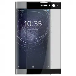 Avizar Protector Cristal Templado Negro para Sony Xperia XA2