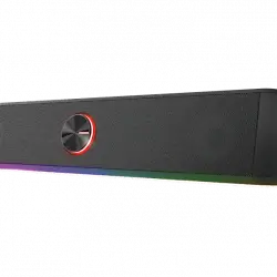Barra de sonido - Trust GXT 619 Thorne, 12 W, Iluminación RGB, USB, Jack 3.5 mm, Negro