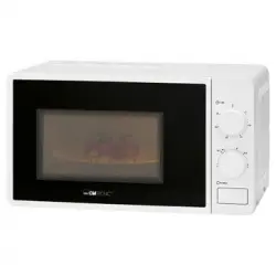 Clatronic Mw 791, Microondas, 20l 700w, 5 Niveles De Potencia, Temporizador, Plato Giratorio 24,5 Cm, Blanco