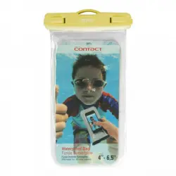 Contact Funda Universal Impermeable Amarilla para Smartphone entre 4.5"/6.5"