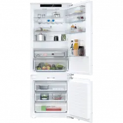 Frigorífico combi integrable - Balay 3KID967F, No Frost, 193.5 cm, 381 l, Extra Ventilación, Blanco