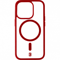 Funda - CellularLine POPMAGIPH15PROR, Para Apple iPhone 15 PRO, Trasera, TPU, MagSafe, Rojo