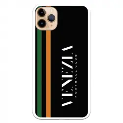 Funda Licencia Oficial Venezia Football Club Fondo Negro y Rayas para iPhone 11 Pro Max