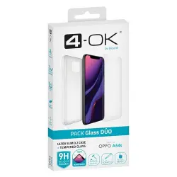 Funda + protector de pantalla 4-ok Glass Dúo para OPPO A54S