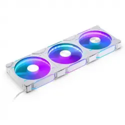 Phanteks D30 Kit 3 Ventiladores PWM 140 mm Flujo De Aire Invertido D-RGB Blanco