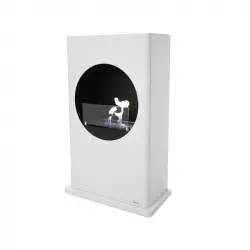 Purline Dionysus Biochimenea de Suelo 2.5kW Acero Lacado Blanco