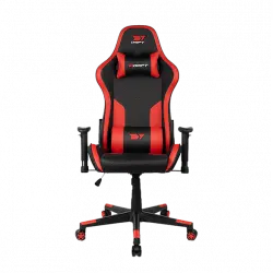 Silla gaming - Drift DR90 Pro V8, 2D (regulable en altura y anchura), Hasta 150 kg, Rojo