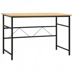 VidaXL Escritorio para Ordenador MDF/Metal Negro/Roble 105x55x72cm