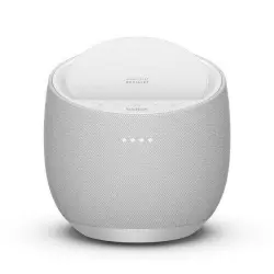 Altavoz inteligente Belkin + cargador inalámbrico SoundForm Elite Asistente de Google Blanco