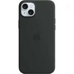 APPLE Funda de silicona con MagSafe para iPhone 15 Plus, Negro