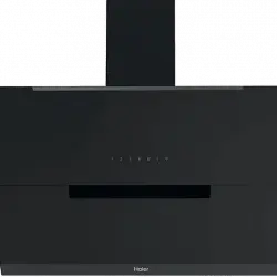 Campana - Haier I-Link HADG9CS46BWI, Decorativa, 5 velocidades, 937m³/h, WIFI, Filtro de carbono, 90cm, 63dB, Negro