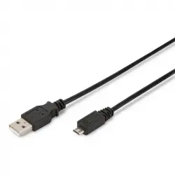 Digitus Cable USB 2.0/MicroUSB 1m Negro