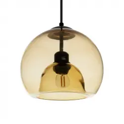 Efectoled Lámpara Colgante De Cristal Vaca Negro