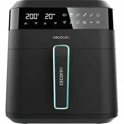 Freidora de aire - Cecotec Cecofry Experience 6000, 1700 W, 6 L, Panel Control Táctil, 9 Modos, Negro