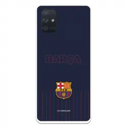 Funda Fondo Azul Licencia Oficial FC Barcelona para Samsung Galaxy A71