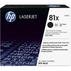 HP 81X Tóner Original Laserjet Alta Capacidad Negro