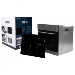 Infiniton HV-A4FHM Kit Horno Convencional 70L Acero Inoxidable + Placa Vitrocerámica 4 Zonas 60cm