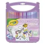 Maletín Rotuladores lavables Súper Tips Crayola Create & Colour colores pastel 65 piezas
