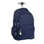 Mochila con ruedas 6 cremalleras 25L Milan serie 1918 azul marino