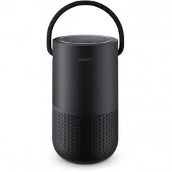 Altavoz inalámbrico - Bose Portable Home Speaker, Wi-Fi, Bluetooth, Control de voz, 12h Autonomía, Negro