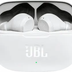 Auriculares True Wireless - JBL Wave 200 TWS, Wireless, De botón, Bluetooth 5.0, Hasta 20 h, IPX2, Blanco