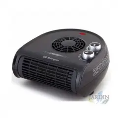Calefactor Horizontal Orbegozo. Dos Niveles De Potencia: 1250w-2500w. Color Negro. Selector Rotativo De Tres Posiciones.