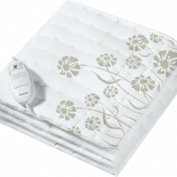 Calientacamas - Beurer TS 23, 60 W, 150 x 80 cm, 3 Temperaturas, Interruptor extraíble, Blanco