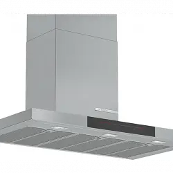 Campana - Bosch DWB98JQ50 Serie 6, Decorativa, 843 m³/h, 165 W, Iluminación LED, 90 cm, A+, Inox