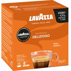 Cápsulas monodosis - Lavazza DELIZIOSO Contiene 16 cápsulas de café