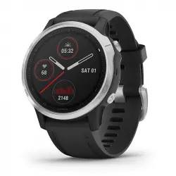 Garmin Fénix 6S 42mm Plata/Negro con Correa Negra